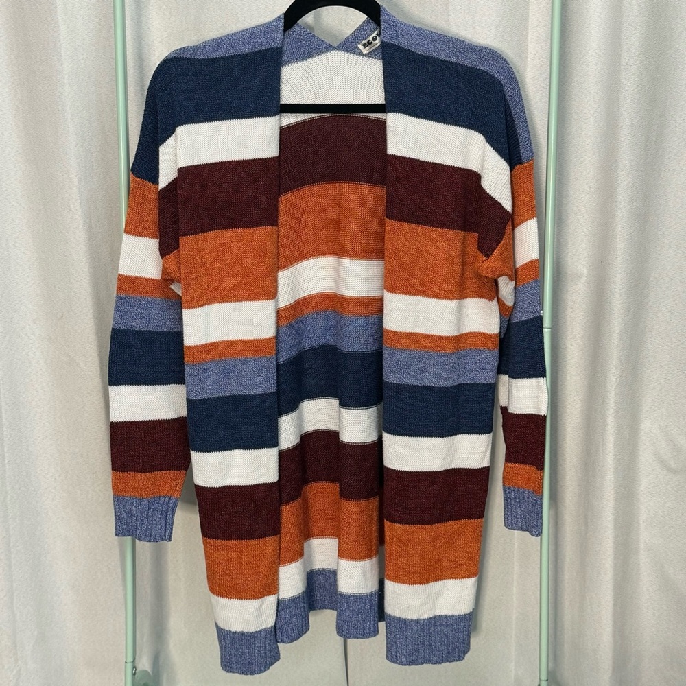 Gently Used Ecowish Striped Long Cardigan